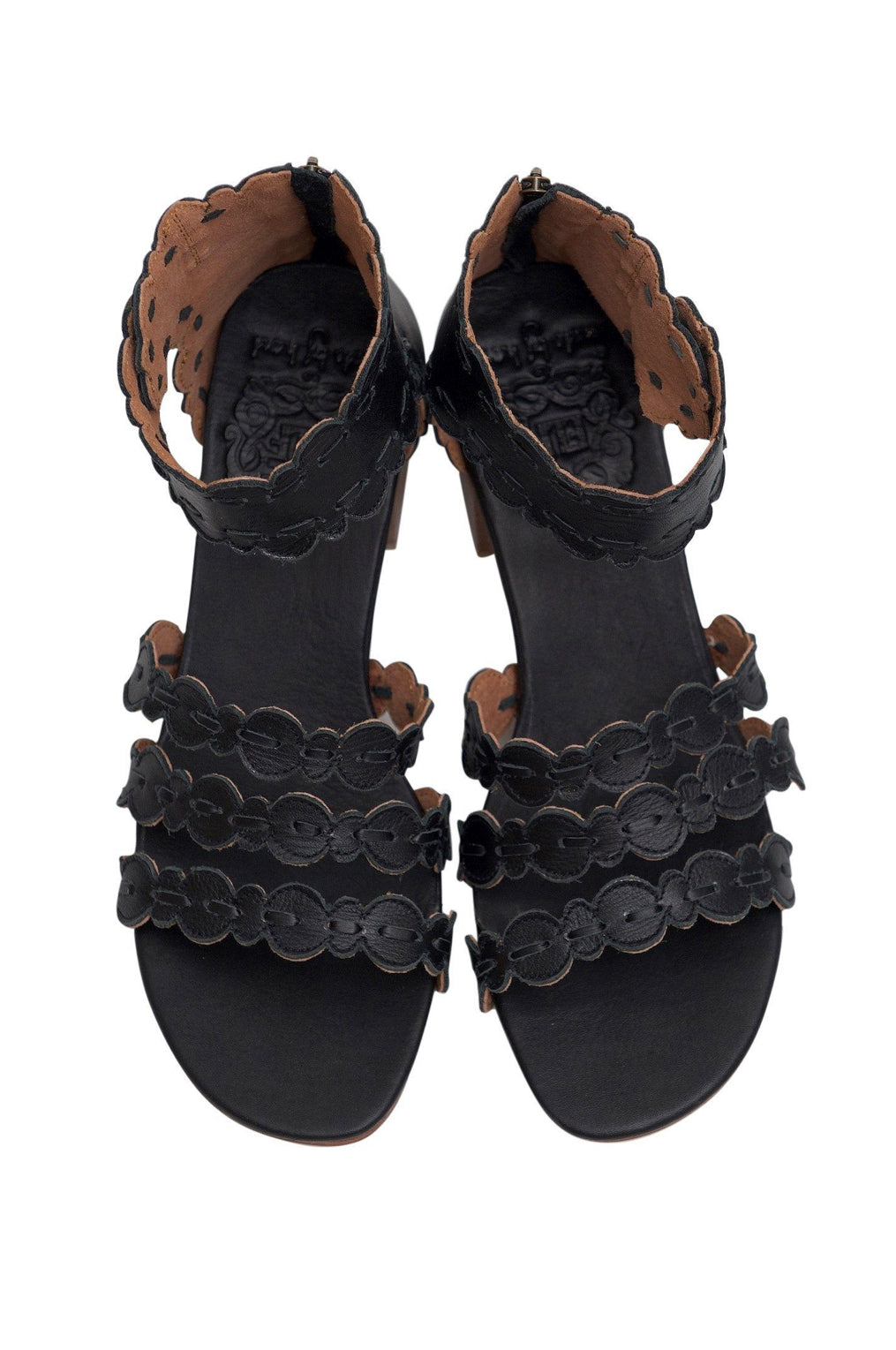 Sandales en cuir "Bord de mer"