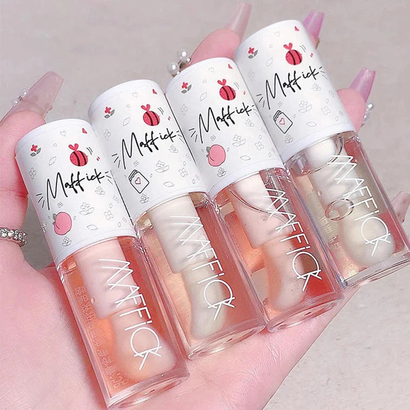 Maquillage Cosmétiques Coréens Rouge à Lèvres Brillant Encre à Lèvres Lèvres Hydratant Rouge à Lèvres Gelée Brillant À Lèvres Baume Hydratant Huile Brillante Grand Pinceau À Lèvres