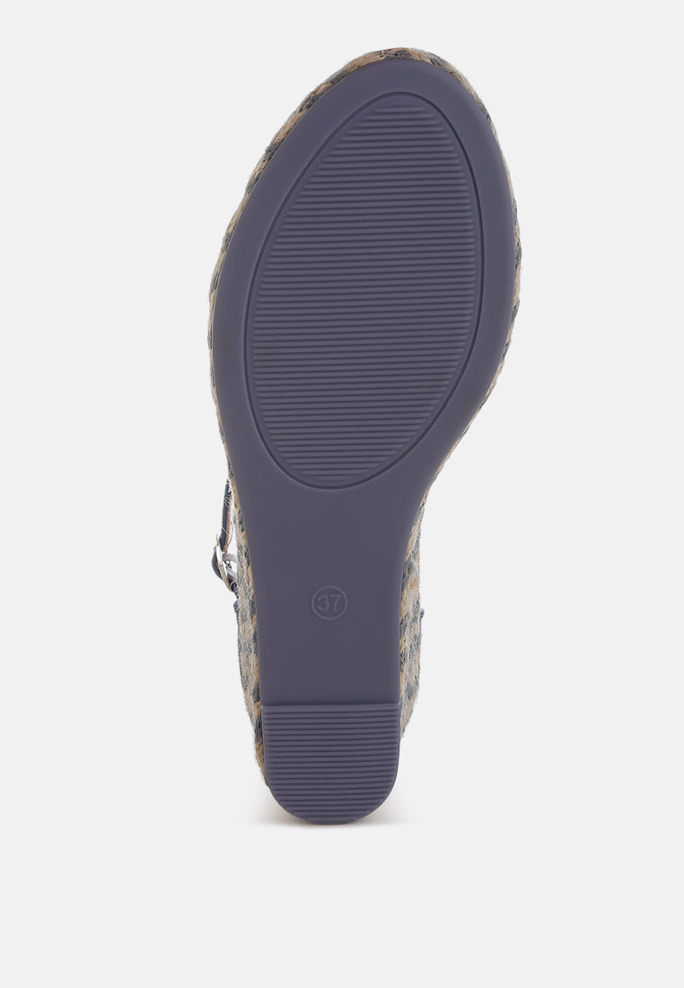 Espadrilles à talon compensé Sorcruz