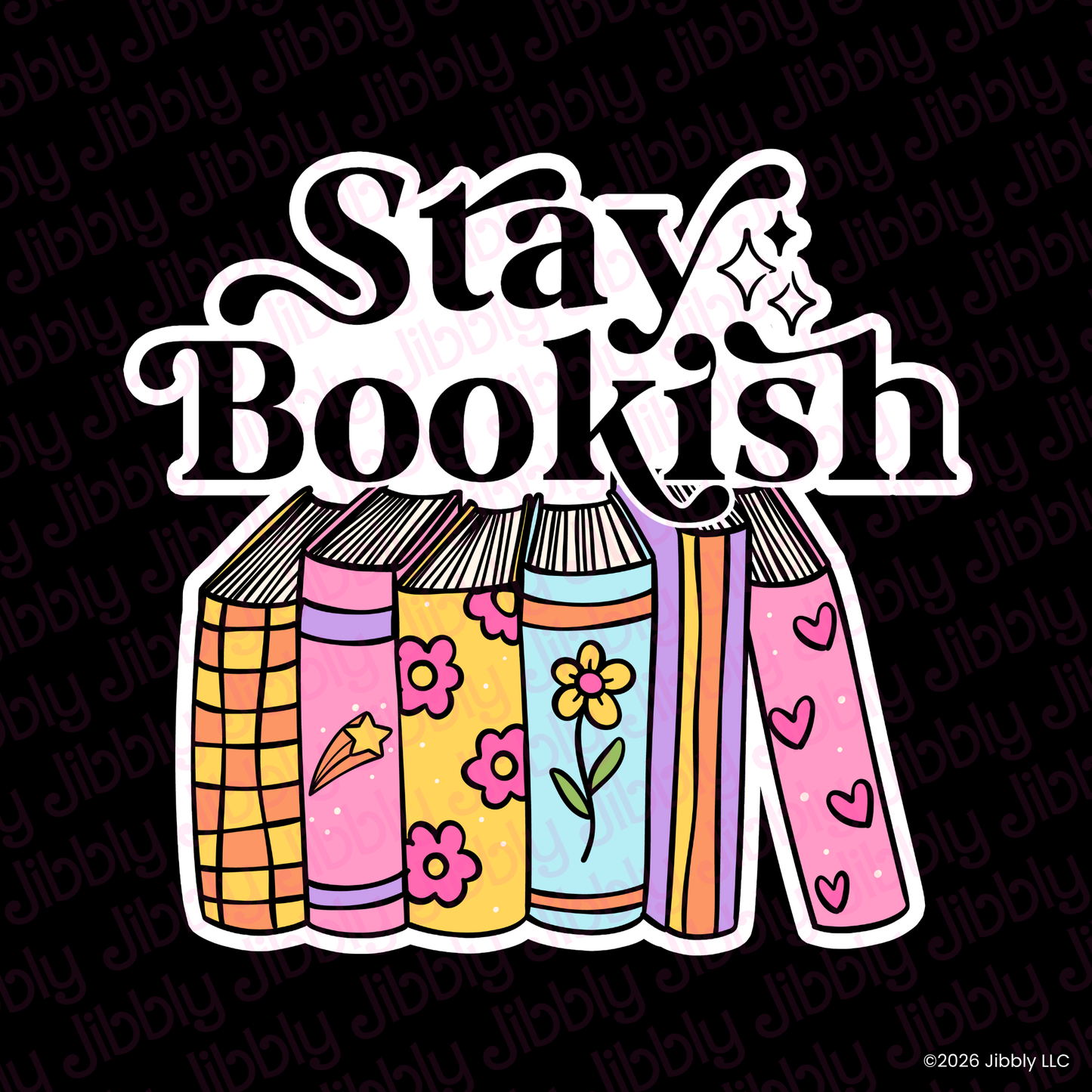 Stay Bookish Weatherproof Vinyl Sticker | Bookish Gift | Romance Reader Collectable-0