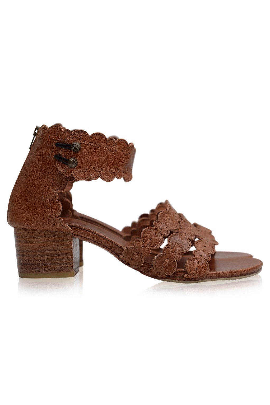Sandales en cuir "Bord de mer"