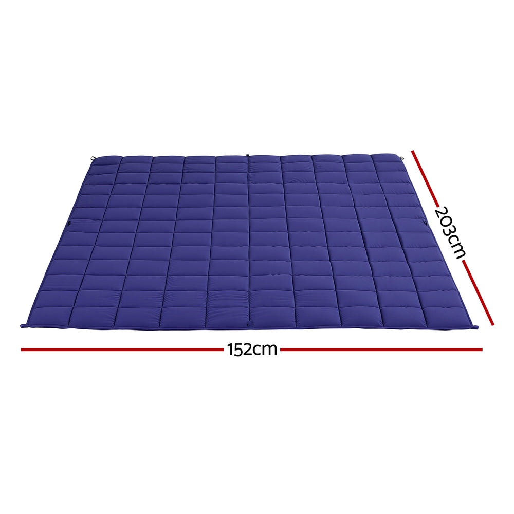 Couverture lestée Giselle Bedding 9KG Enfants Adultes Lourde Gravité Détente Calme Bleu
