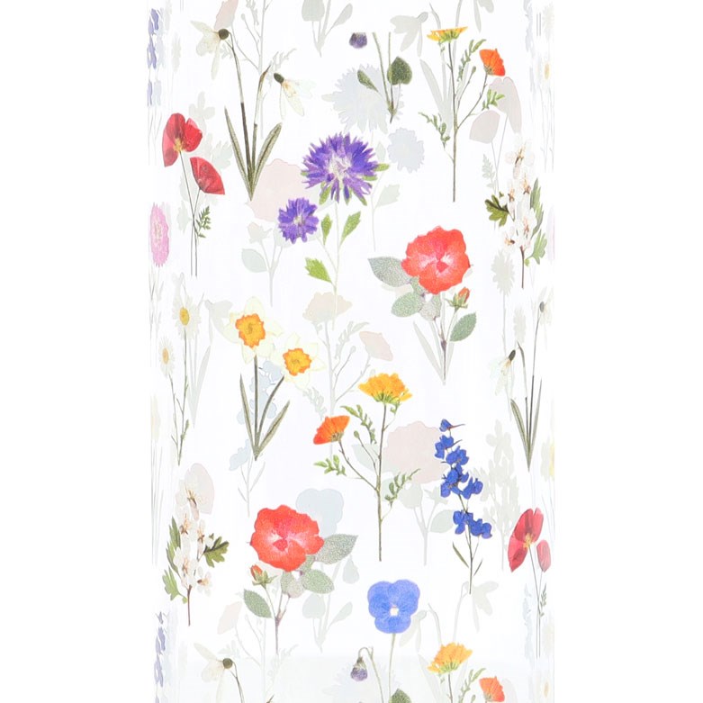 Bouteille d'eau en verre et bambou Wildflower