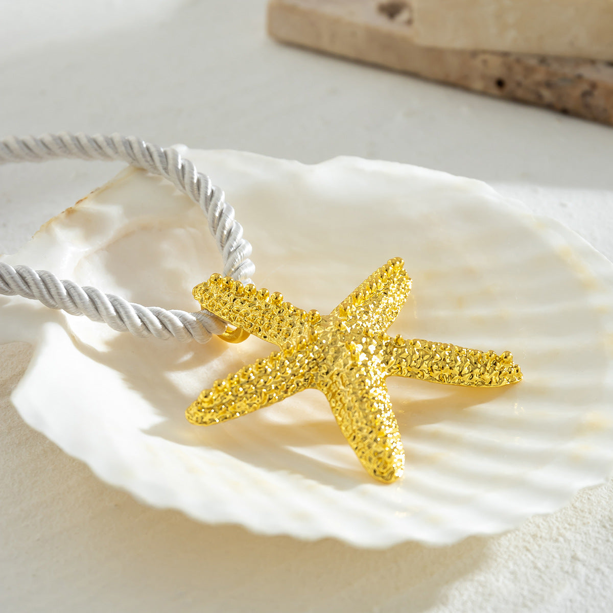 Collier et boucles d'oreilles étoile de mer