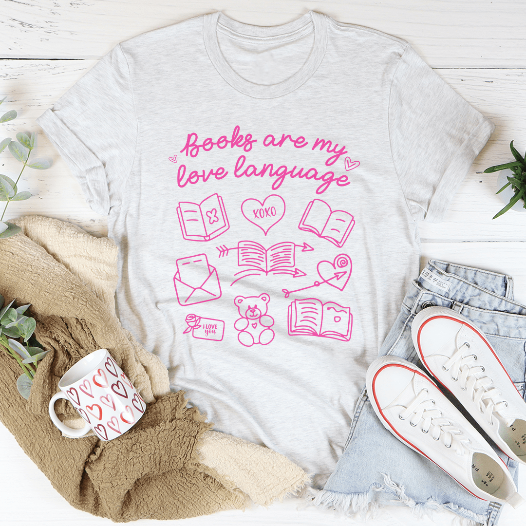 T-shirt Les livres sont mon langage de l'amour