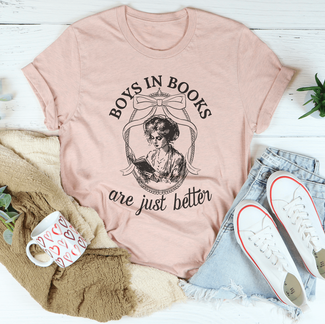 T-shirt Les garçons dans les livres sont tout simplement meilleurs