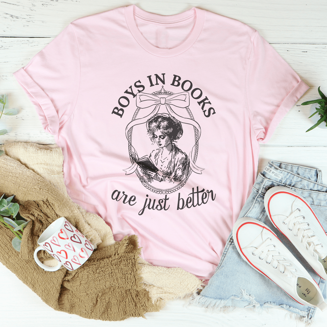 T-shirt Les garçons dans les livres sont tout simplement meilleurs