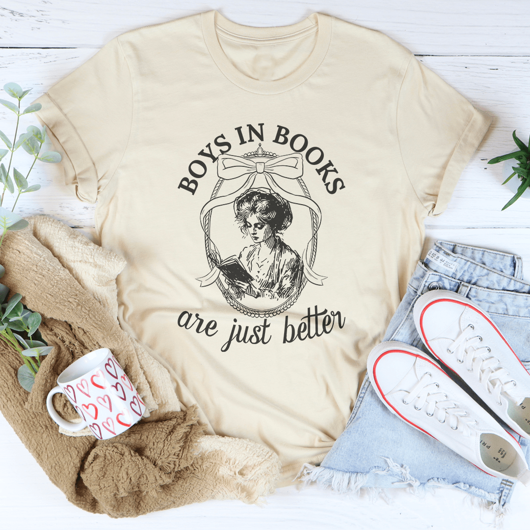 T-shirt Les garçons dans les livres sont tout simplement meilleurs