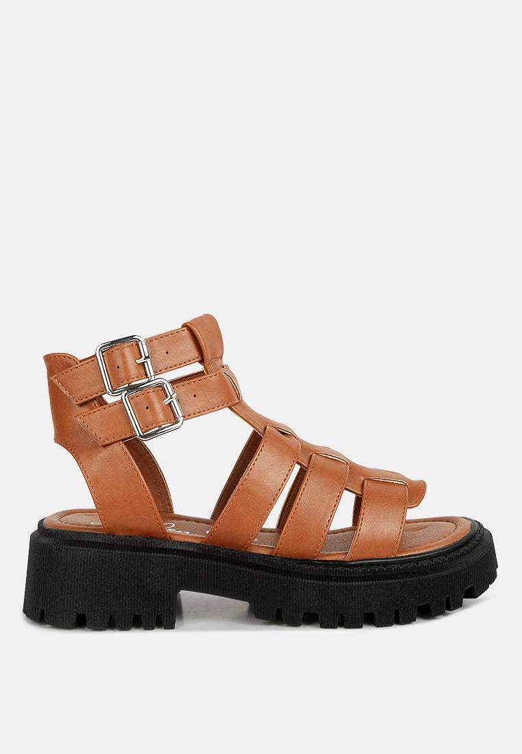 Sandales chunky style gladiateur Dewey