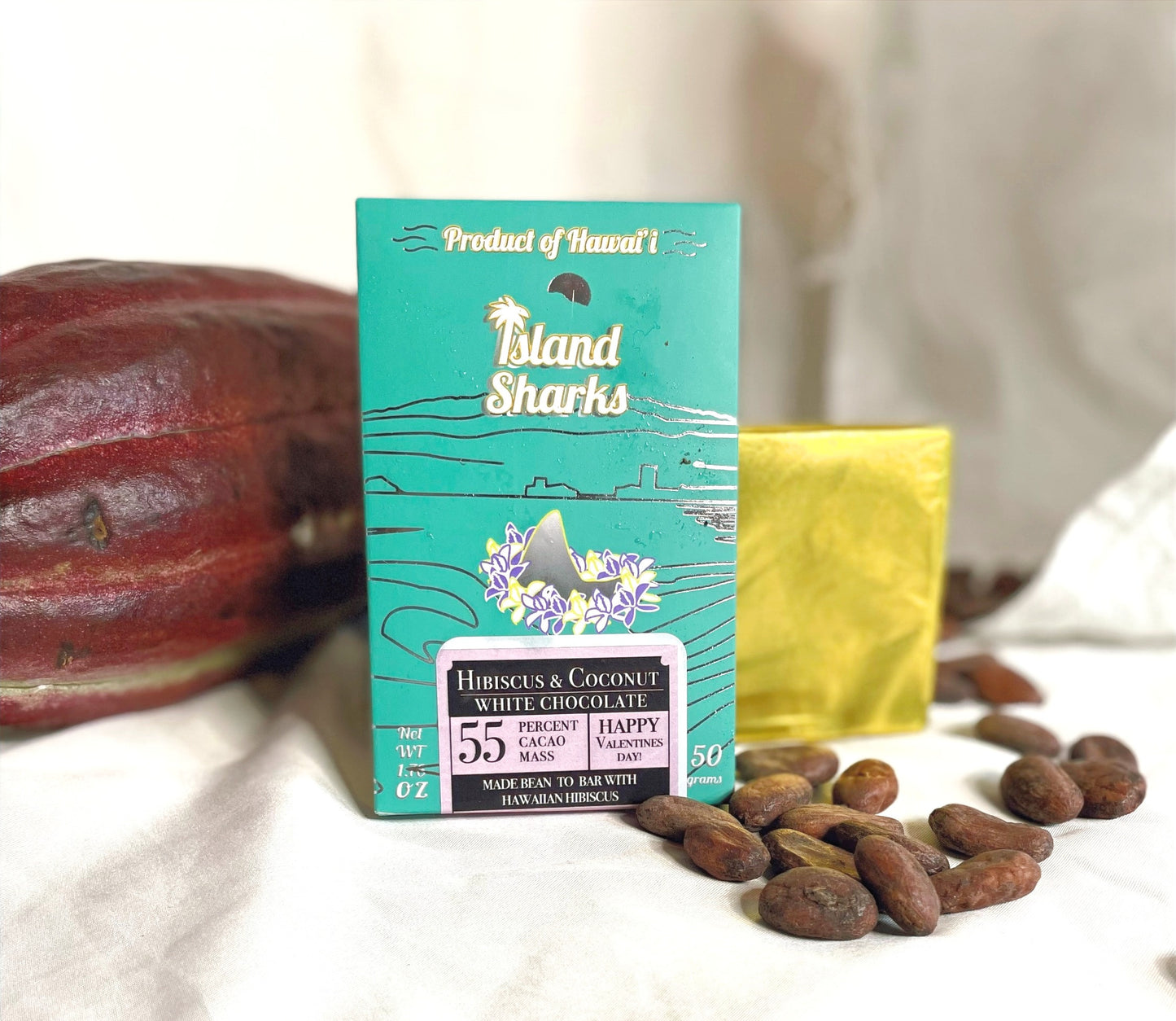 Chocolat noix de coco hibiscus Hawaï