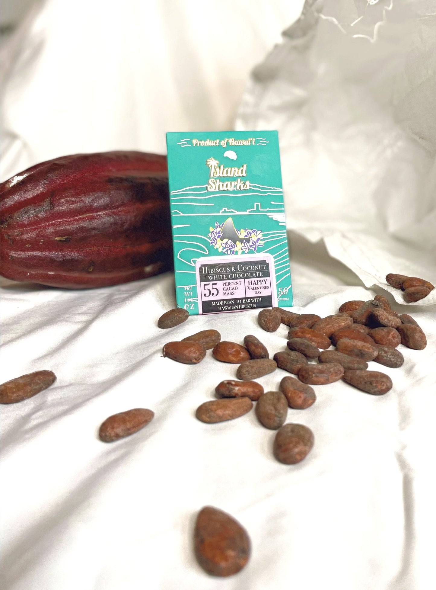 Chocolat noix de coco hibiscus Hawaï