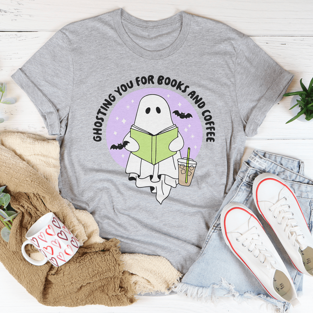 T-shirt "Je te ghoste pour des livres"