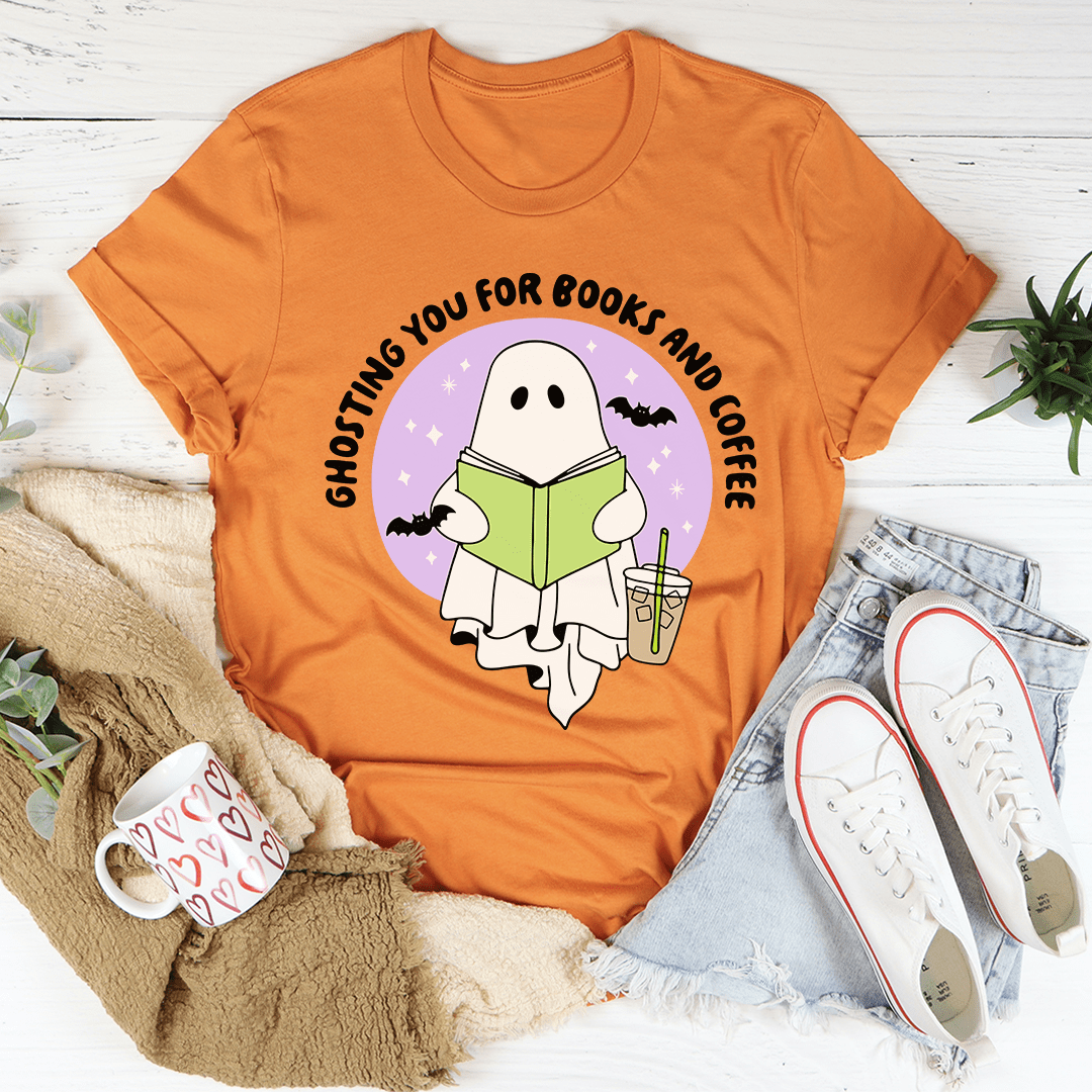 T-shirt "Je te ghoste pour des livres"