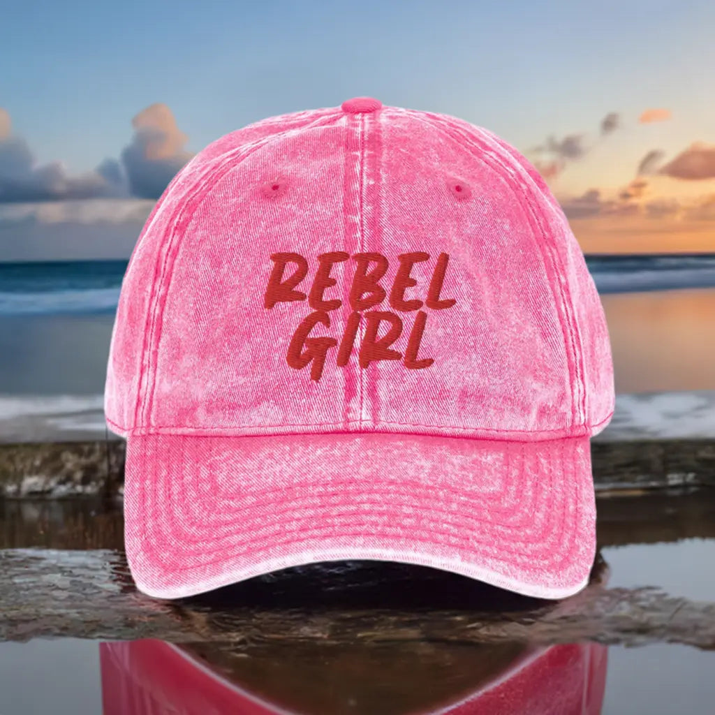 Casquette vintage REBEL GIRL Casquette vintage en sergé de coton