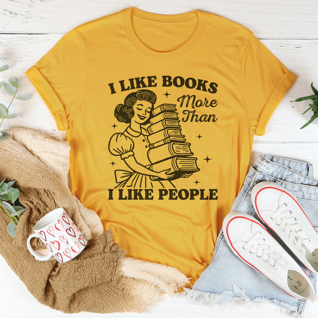 T-shirt J'aime plus les livres que les gens