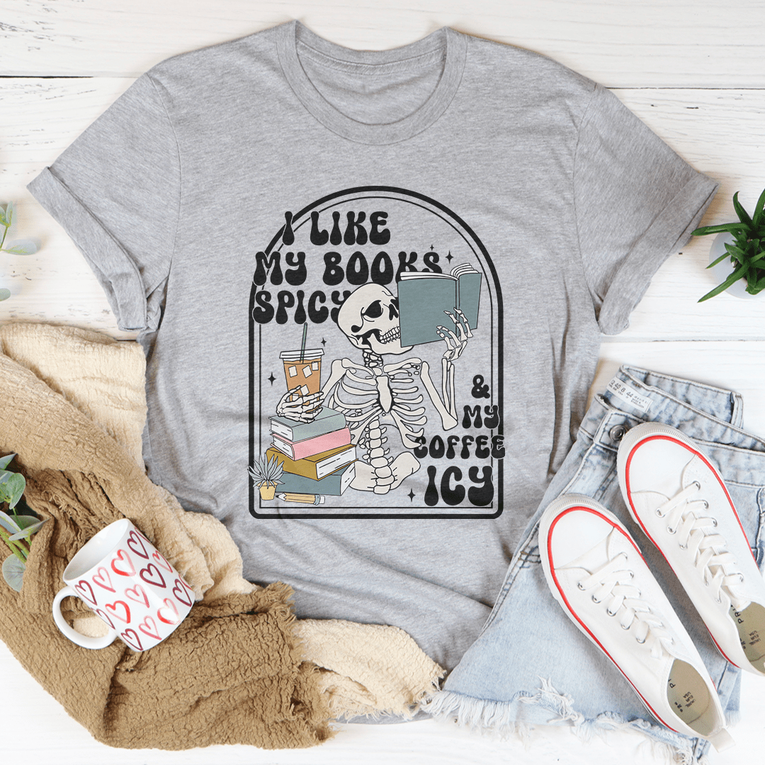 T-shirt « J'aime mes livres épicés »