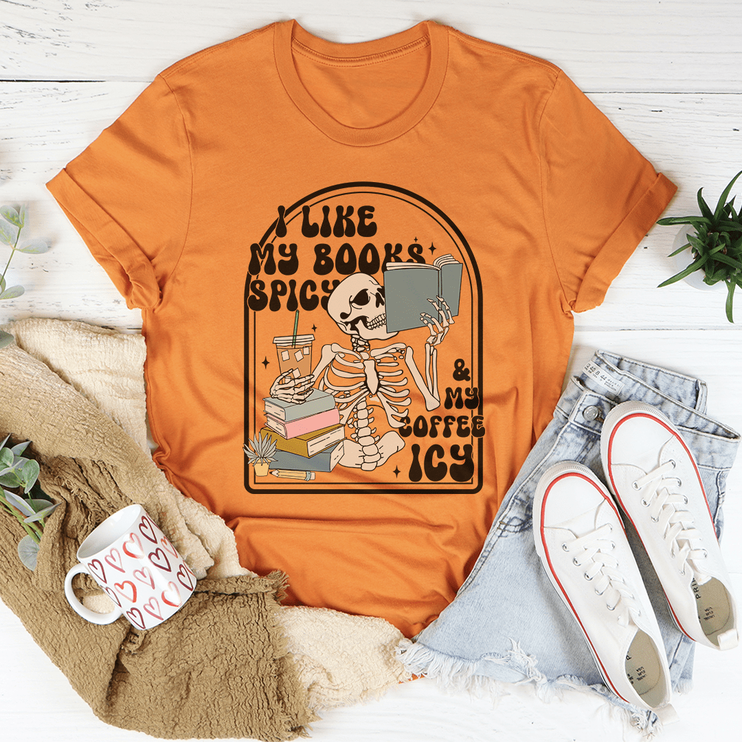 T-shirt « J'aime mes livres épicés »