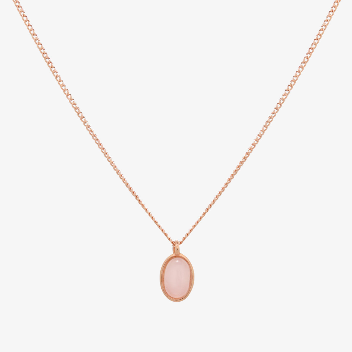 Collier pendentif ovale pierre précieuse