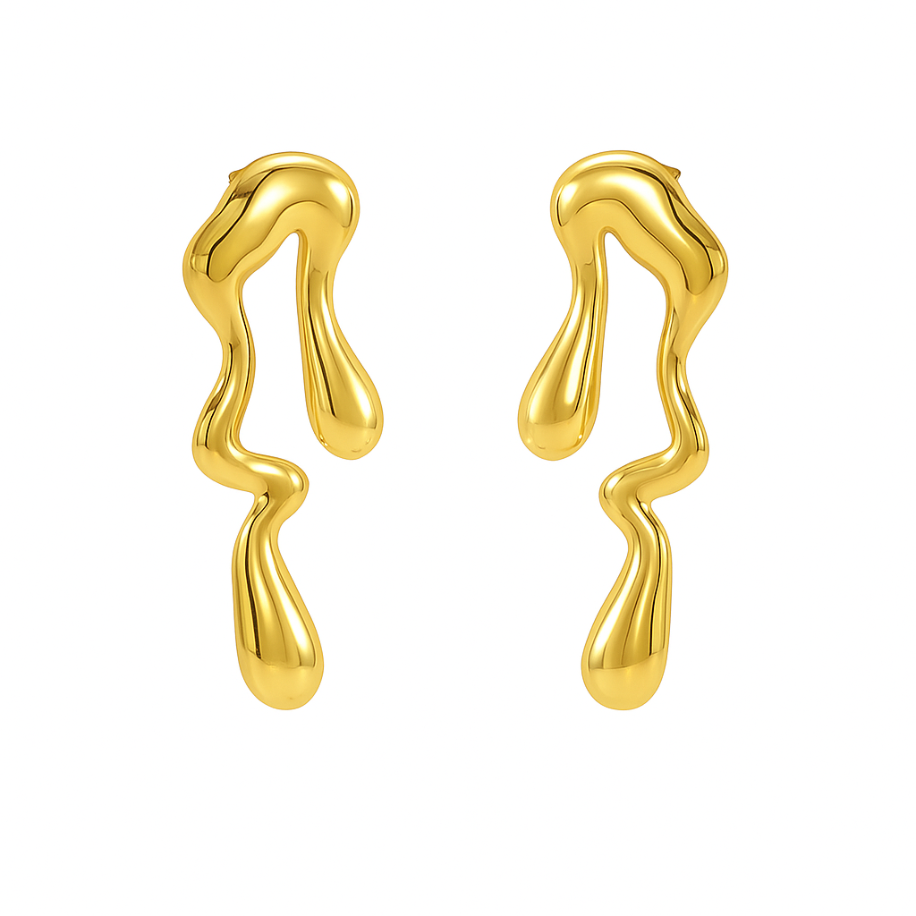 Boucles d'oreilles pendantes goutte d'eau audacieuses